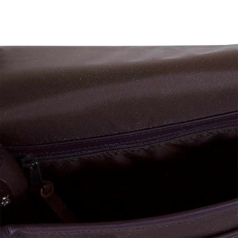 Conceal and Carry Leather Mini Haversack Zipper