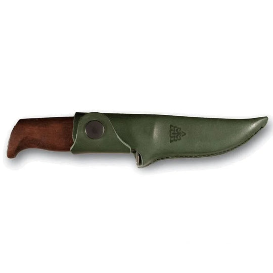 Helle Speider Knife with a white background